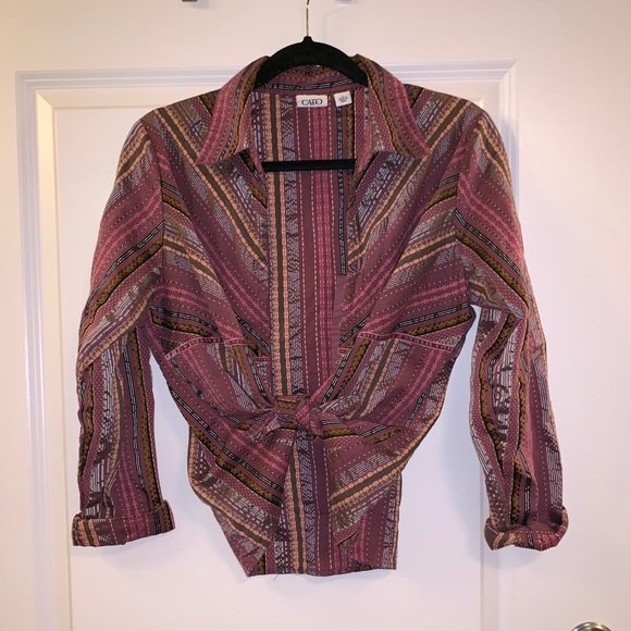 VTG Western Style Button-Down Long Sleeve Shirt - Picture 4 of 9